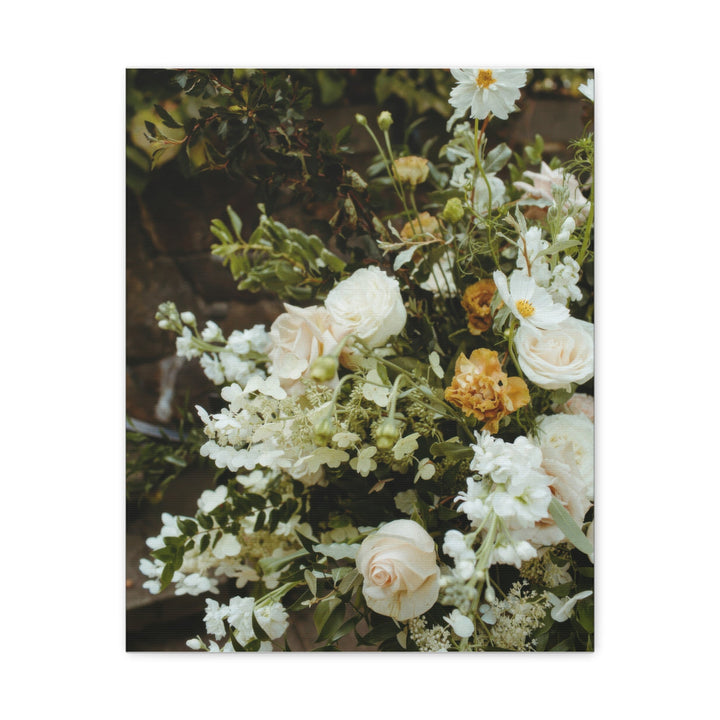 Zen White Blossom - Modern Oasis Sensory Design & Art Studio - Canvas