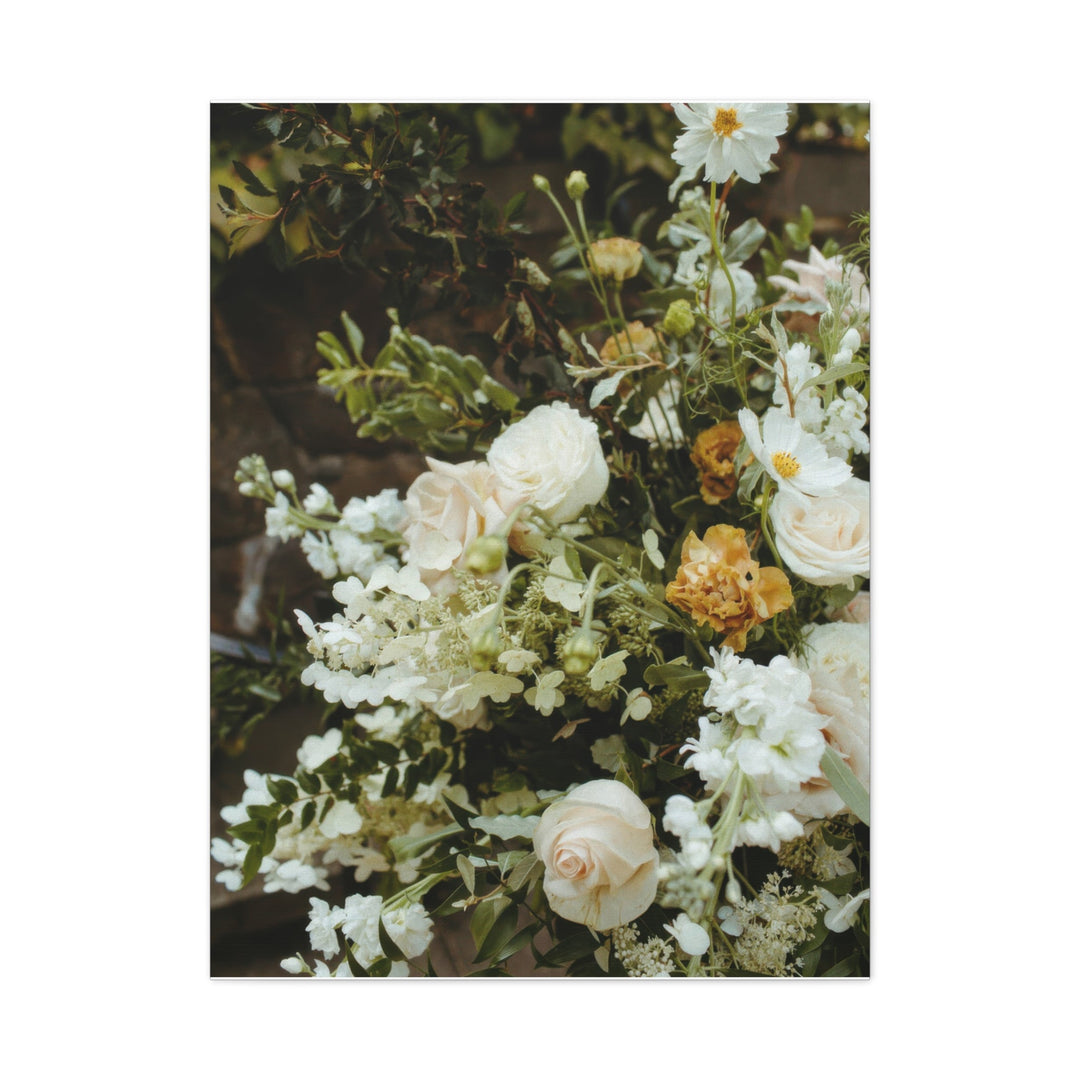 Zen White Blossom - Modern Oasis Sensory Design & Art Studio - Canvas