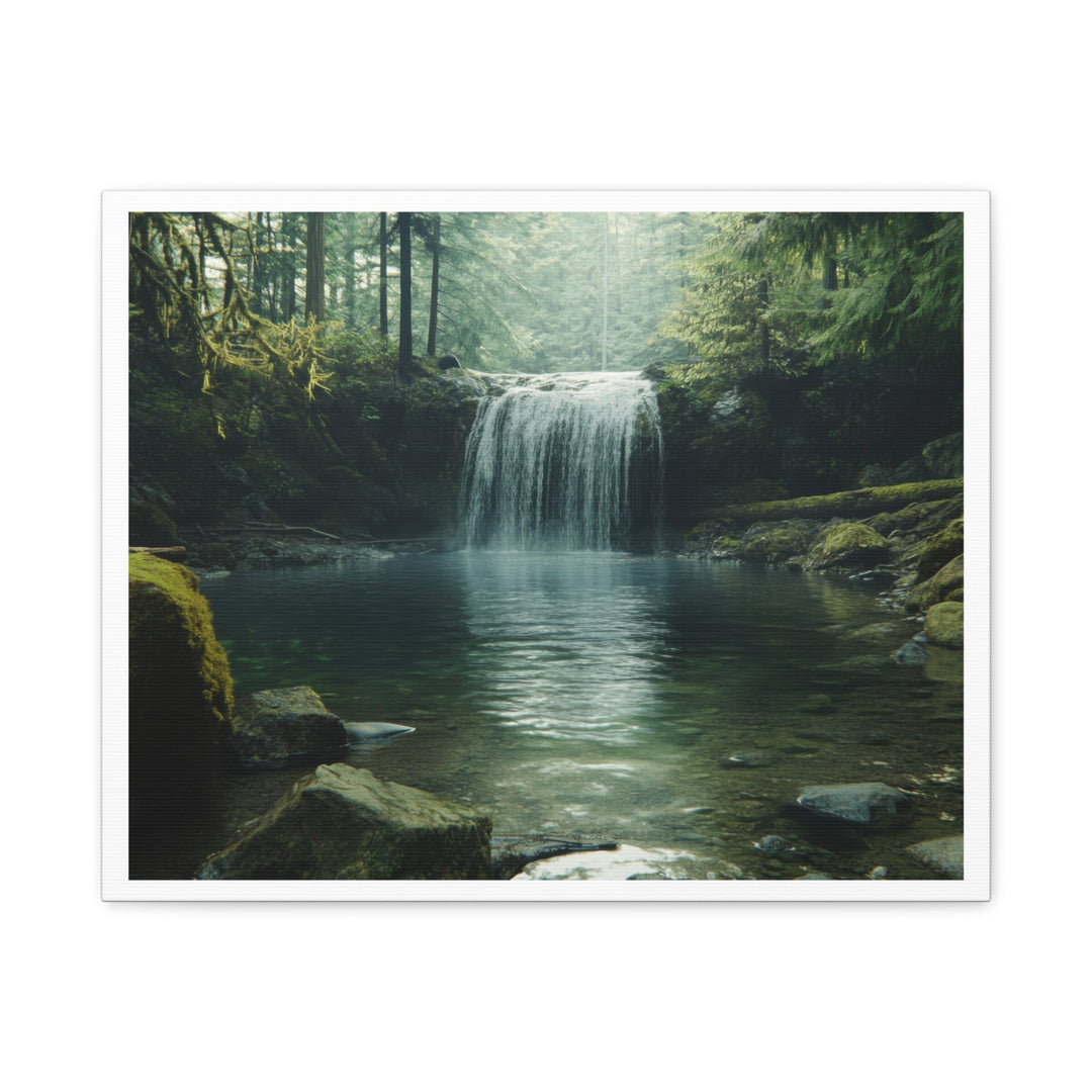 Serene Waterfall - Modern Oasis Sensory Design & Art Studio - Canvas