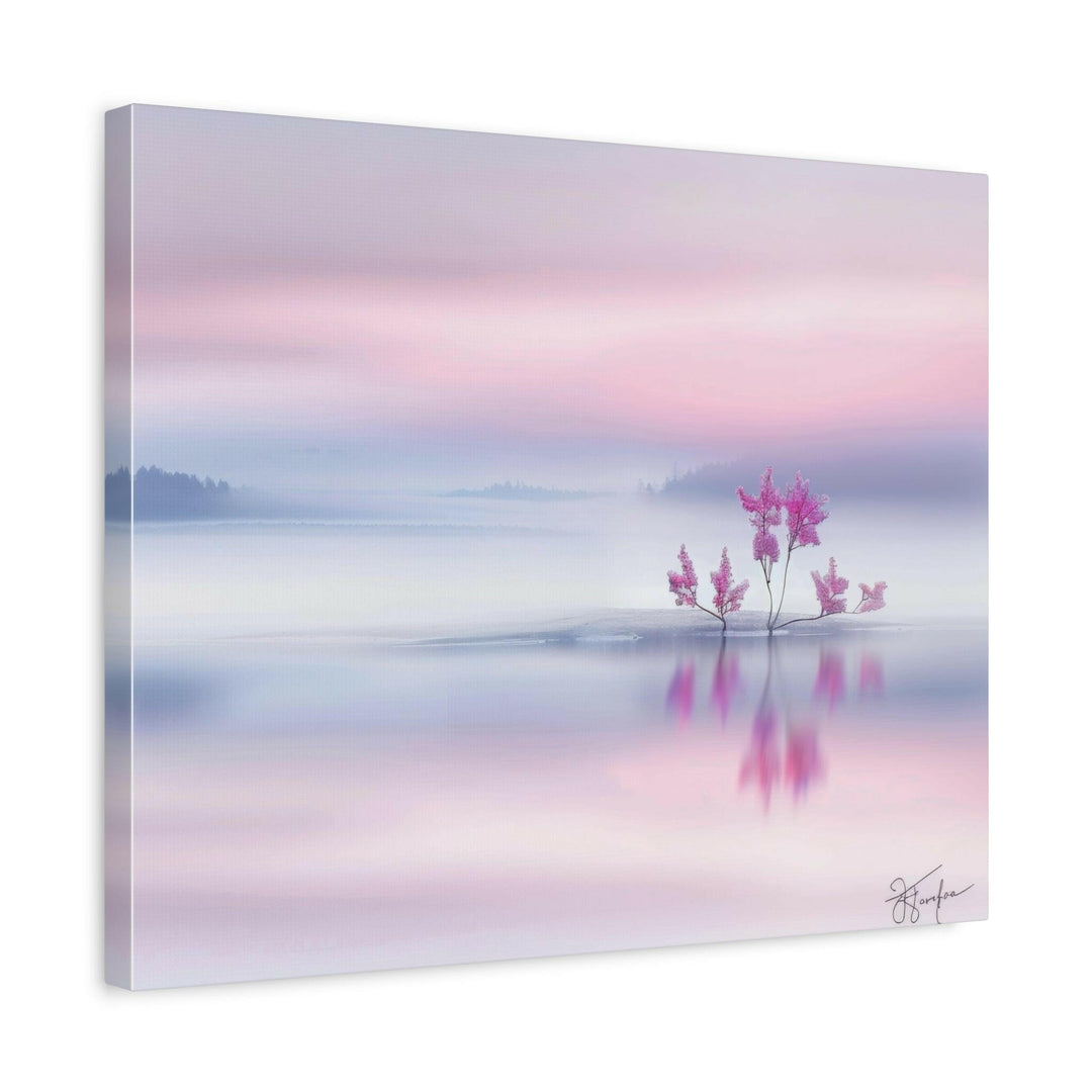 Serene Pink Landscape - Modern Oasis Sensory Design & Art Studio - Canvas