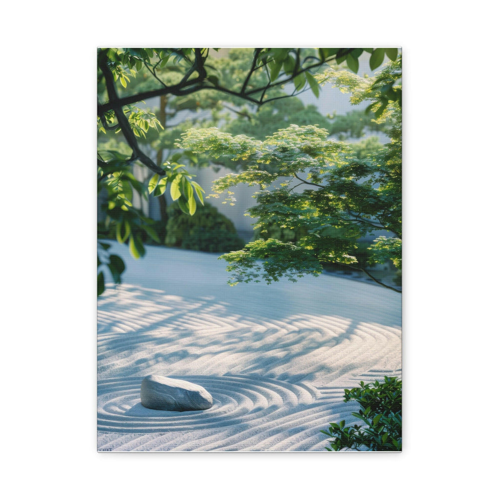 Serene Zen Garden - Modern Oasis Sensory Design & Art Studio - Canvas