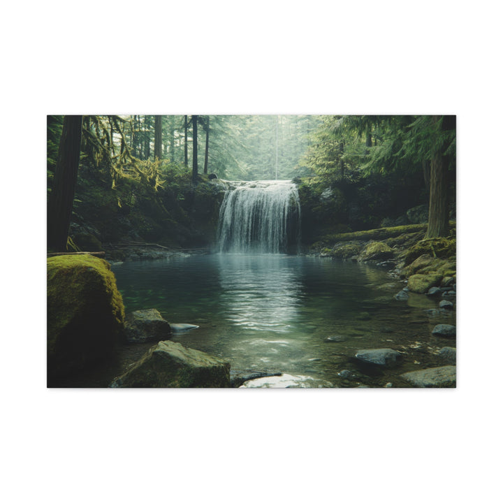 Serene Waterfall - Modern Oasis Sensory Design & Art Studio - Canvas