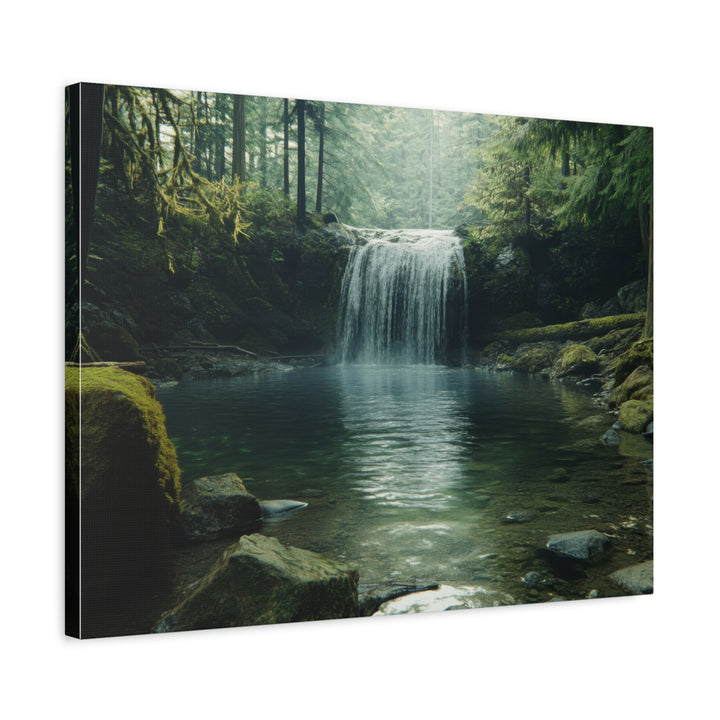 Serene Waterfall - Modern Oasis Sensory Design & Art Studio - Canvas