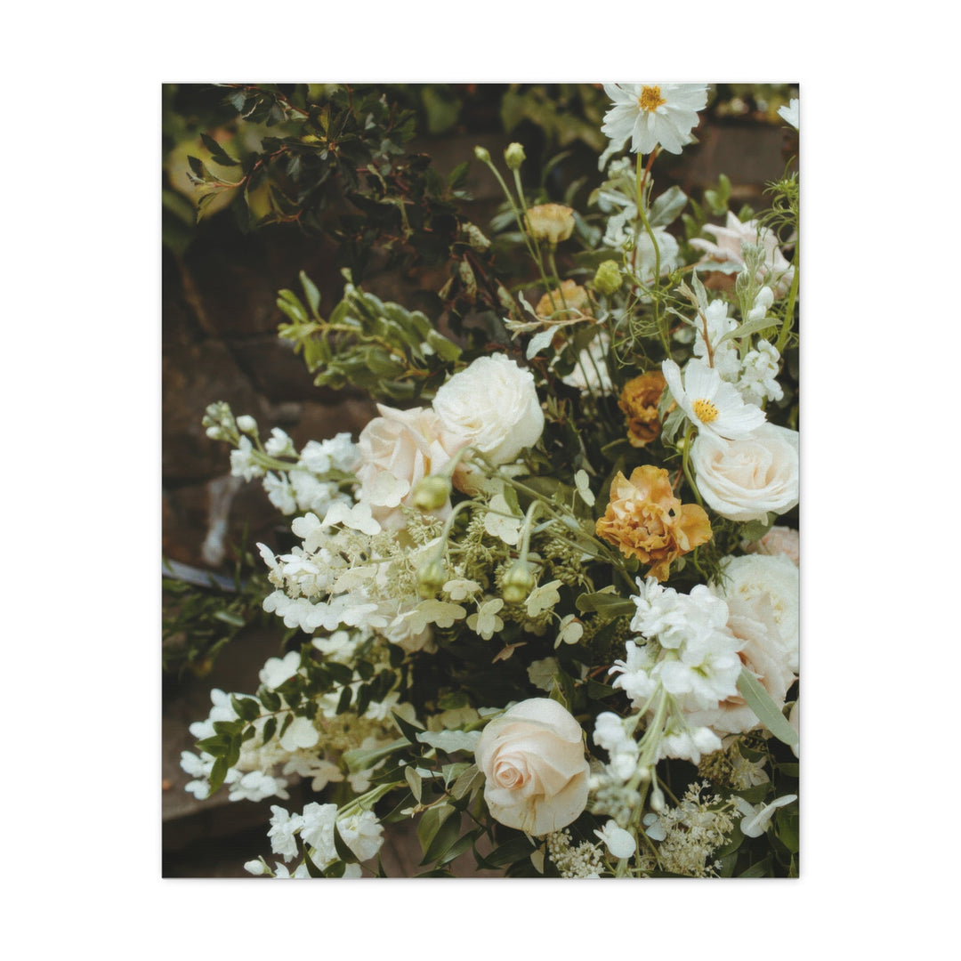 Zen White Blossom - Modern Oasis Sensory Design & Art Studio - Canvas