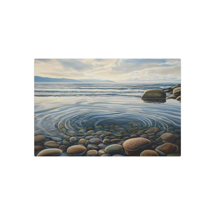 Serene Stone Waves Metal Art - Modern Oasis Sensory Design & Art Studio - Home Decor