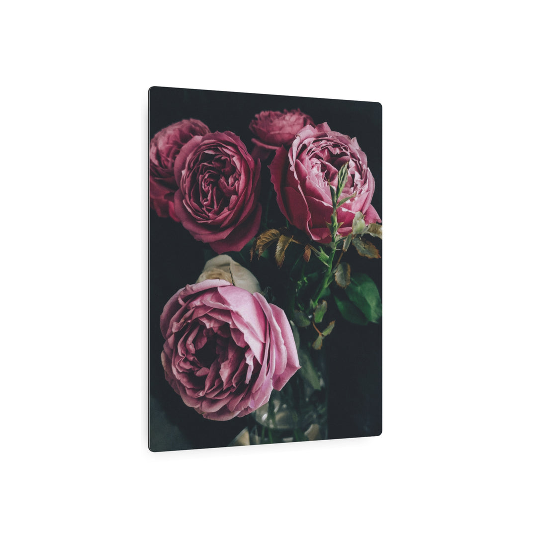 Pink Roses Metal Art - Modern Oasis Sensory Design & Art Studio - Home Decor