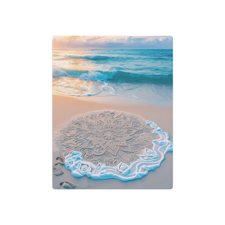 Serene Beach Waves Metal Art - Modern Oasis Sensory Design & Art Studio - Home Decor