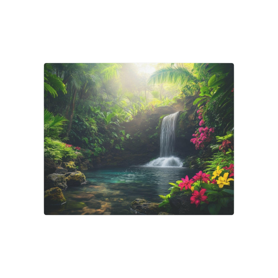 Tropical Waterfall Metal Art - Modern Oasis Sensory Design & Art Studio - Home Decor