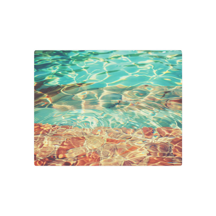 Tranquil Poolside Metal Art - Modern Oasis Sensory Design & Art Studio - Home Decor