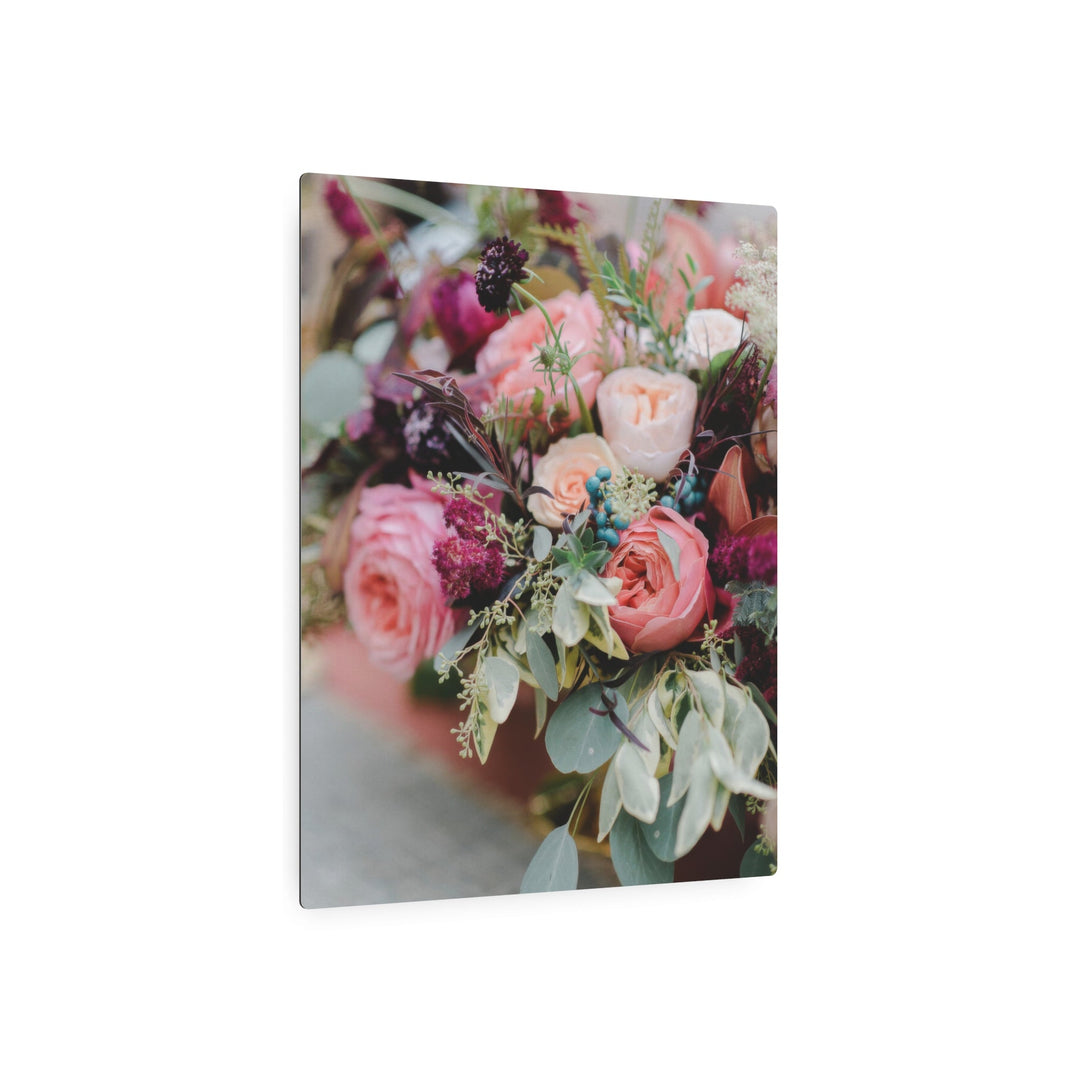 Blush Floral Haze Metal Art - Modern Oasis Sensory Design & Art Studio - Home Decor