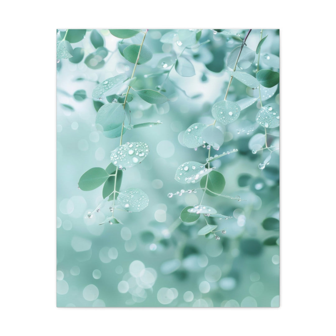 Serenity Leaves - Modern Oasis Sensory Design & Art Studio - Canvas