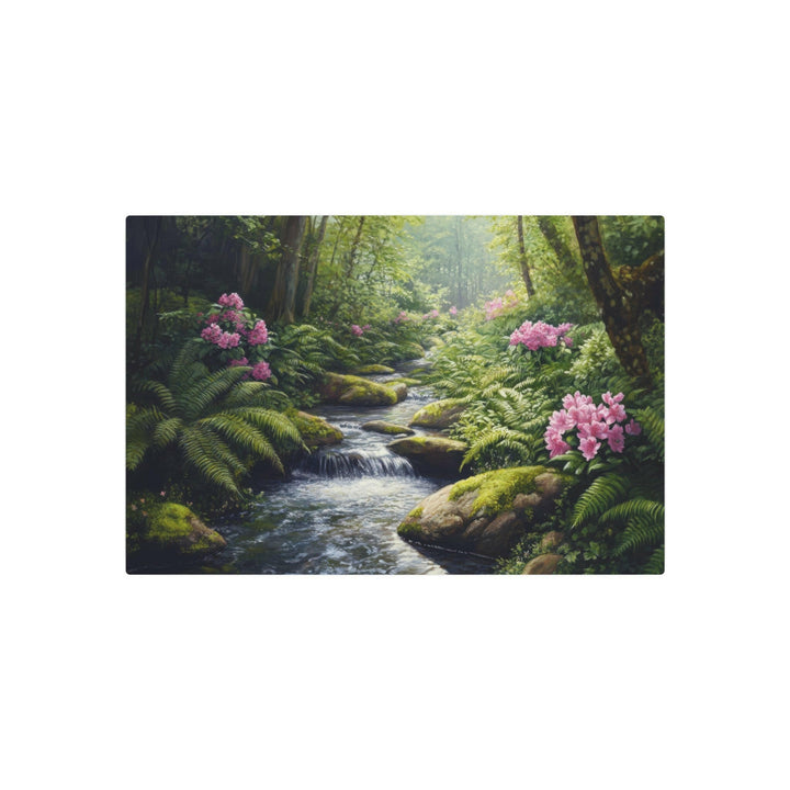 Peaceful Forest Stream Metal Art - Modern Oasis Sensory Design & Art Studio - Home Decor