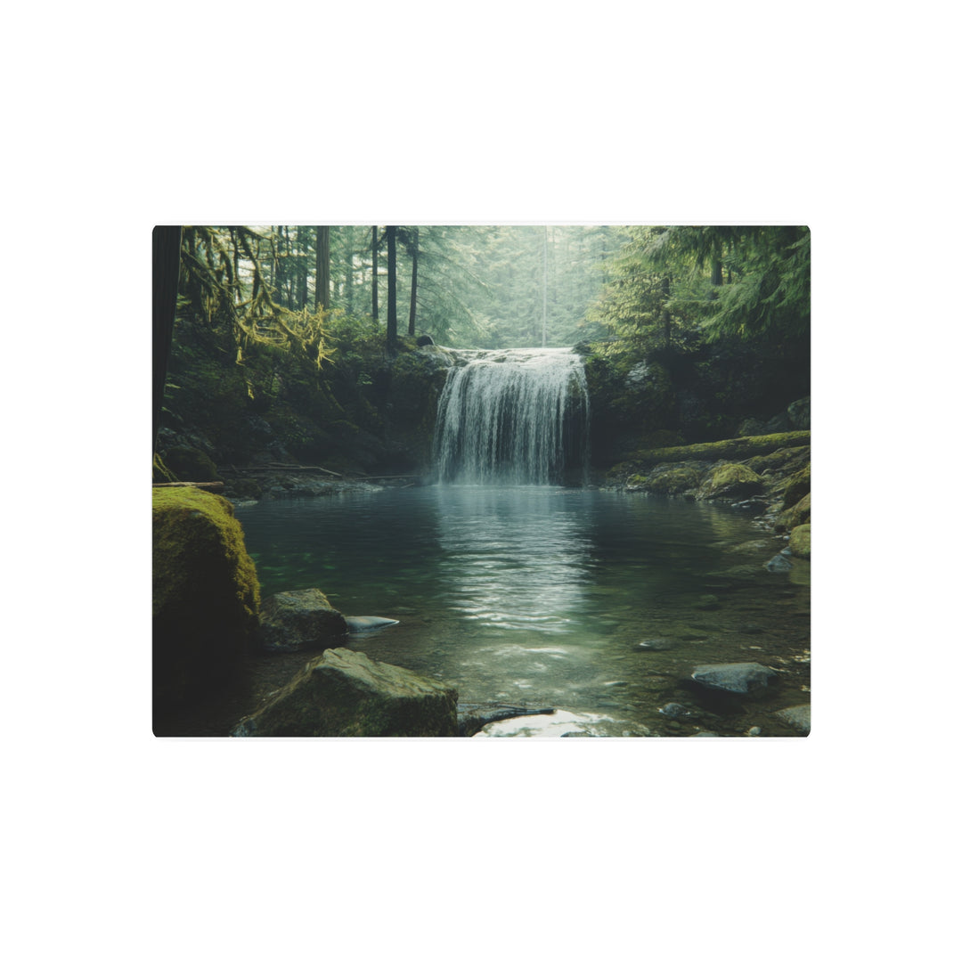 Serene Waterfall Metal Art - Modern Oasis Sensory Design & Art Studio - Home Decor