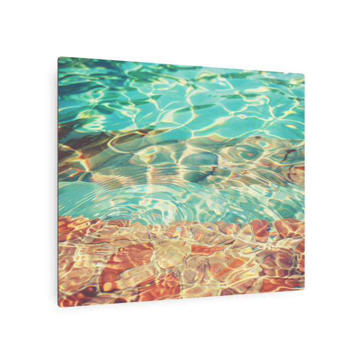 Tranquil Poolside Metal Art - Modern Oasis Sensory Design & Art Studio - Home Decor