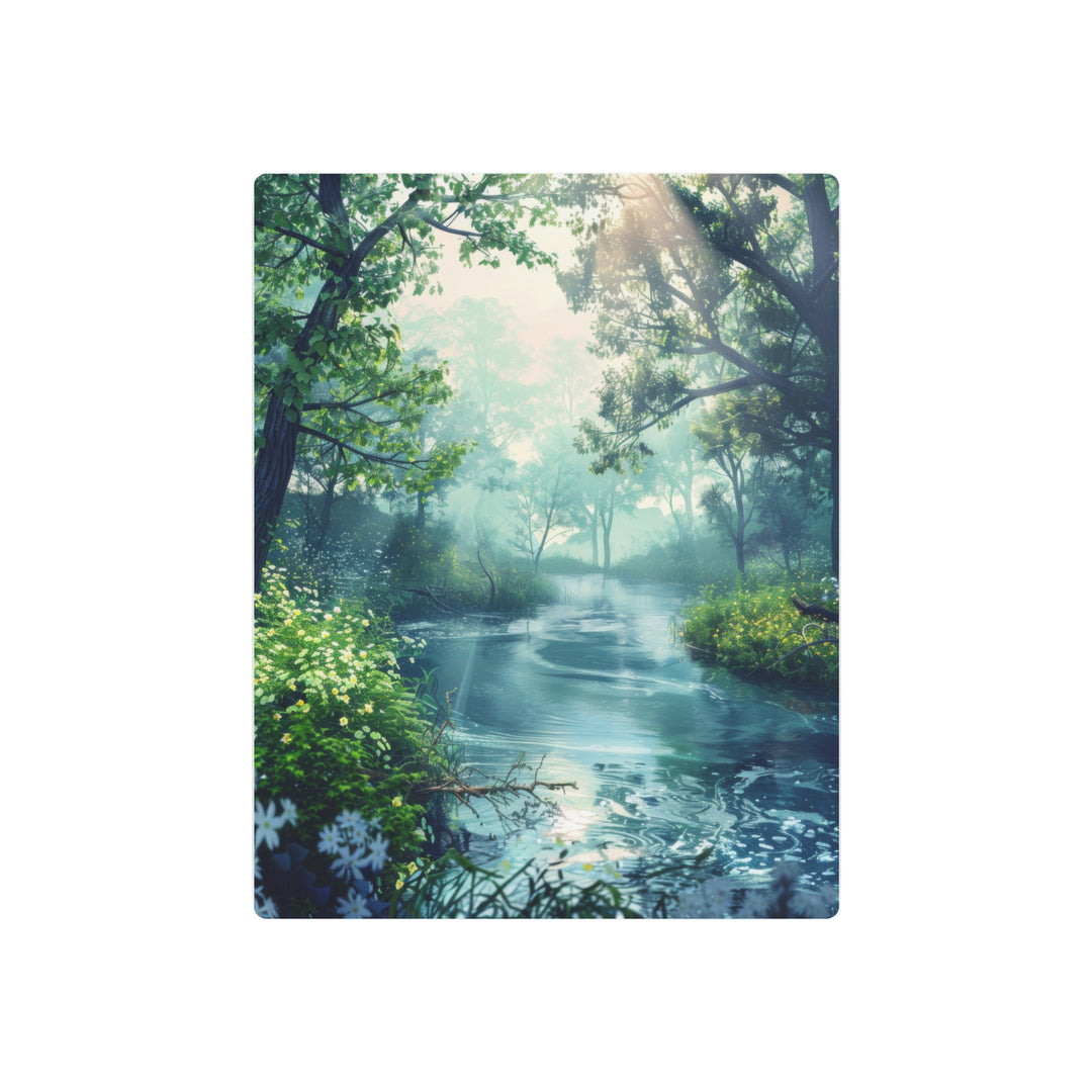 Serene Nature Pond Metal Art - Modern Oasis Sensory Design & Art Studio - Home Decor
