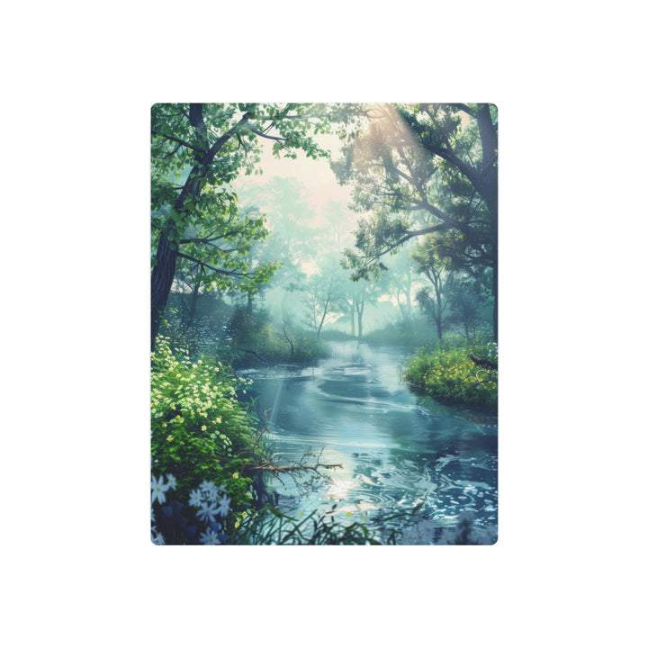 Serene Nature Pond Metal Art - Modern Oasis Sensory Design & Art Studio - Home Decor