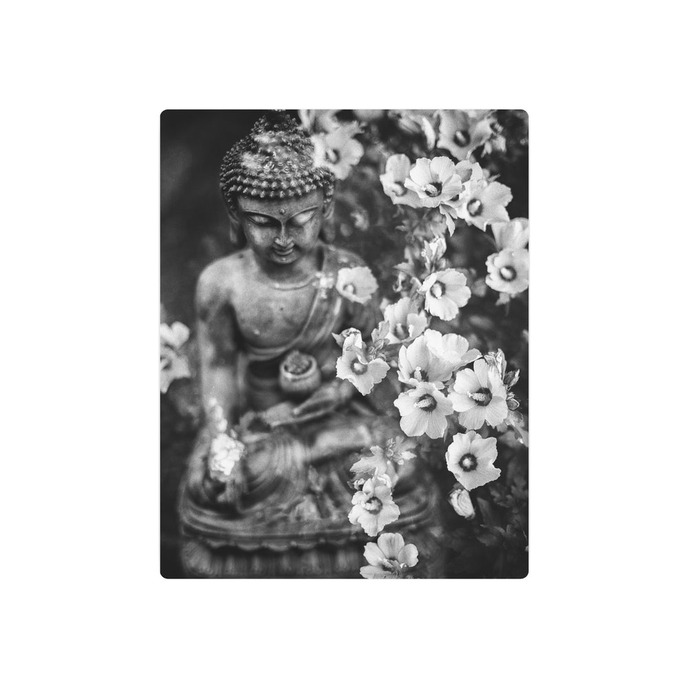 Black and White Buddha Metal Art - Modern Oasis Sensory Design & Art Studio - Home Decor