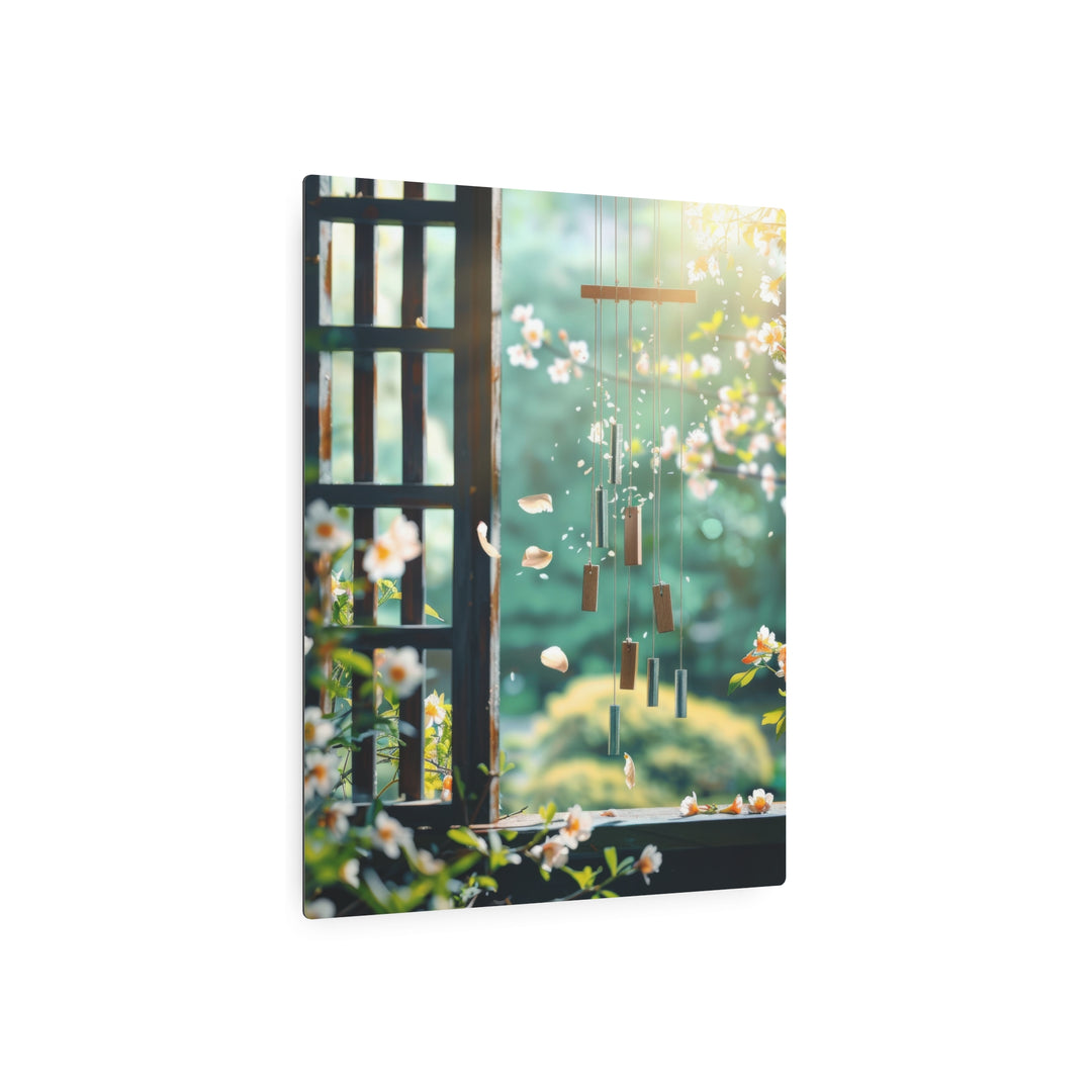 Serene Floral Chimes Metal Art - Modern Oasis Sensory Design & Art Studio - Home Decor