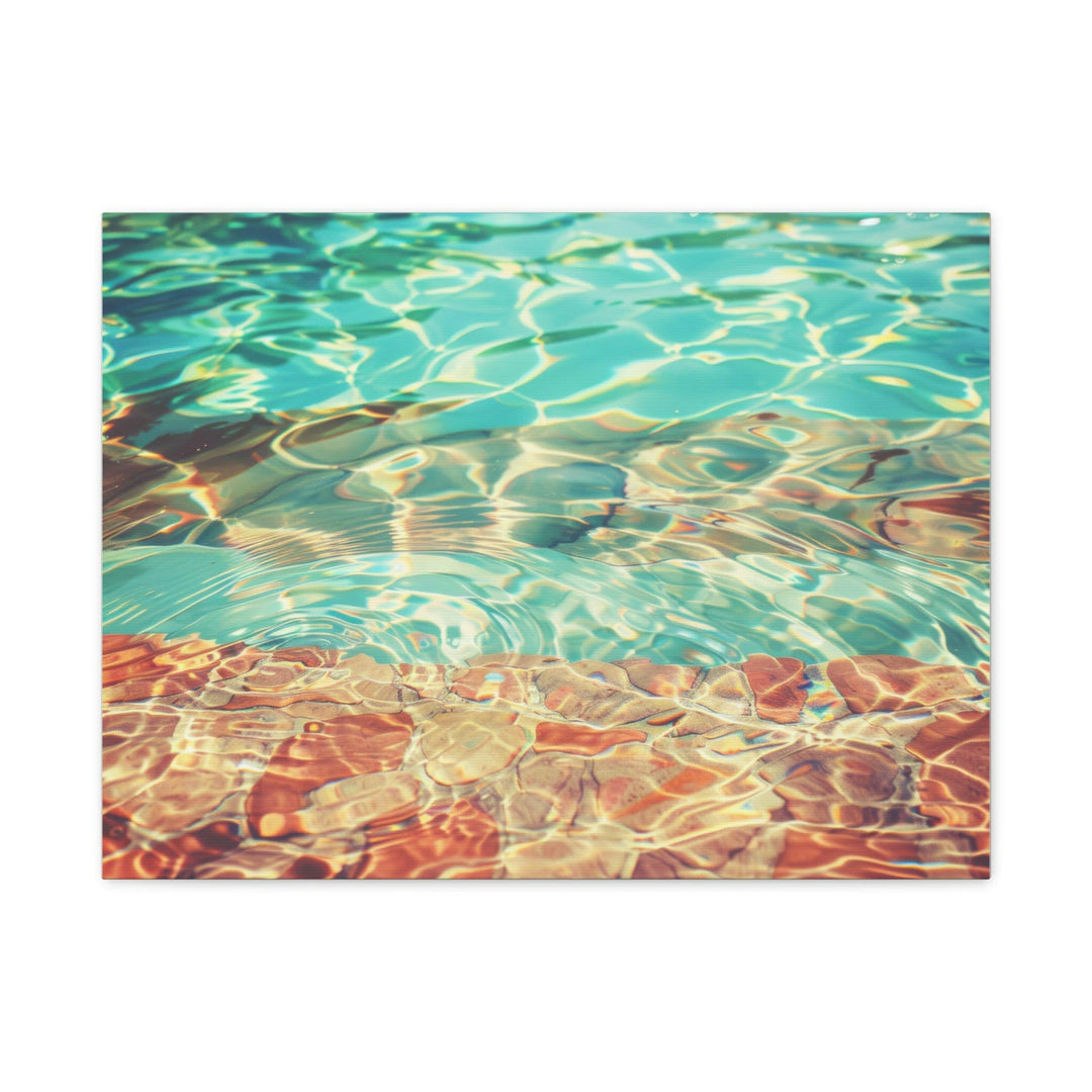 Tranquil Poolside - Modern Oasis Sensory Design & Art Studio - Canvas