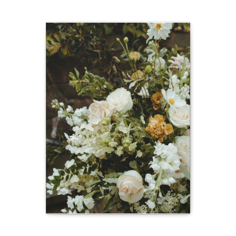 Zen White Blossom - Modern Oasis Sensory Design & Art Studio - Canvas
