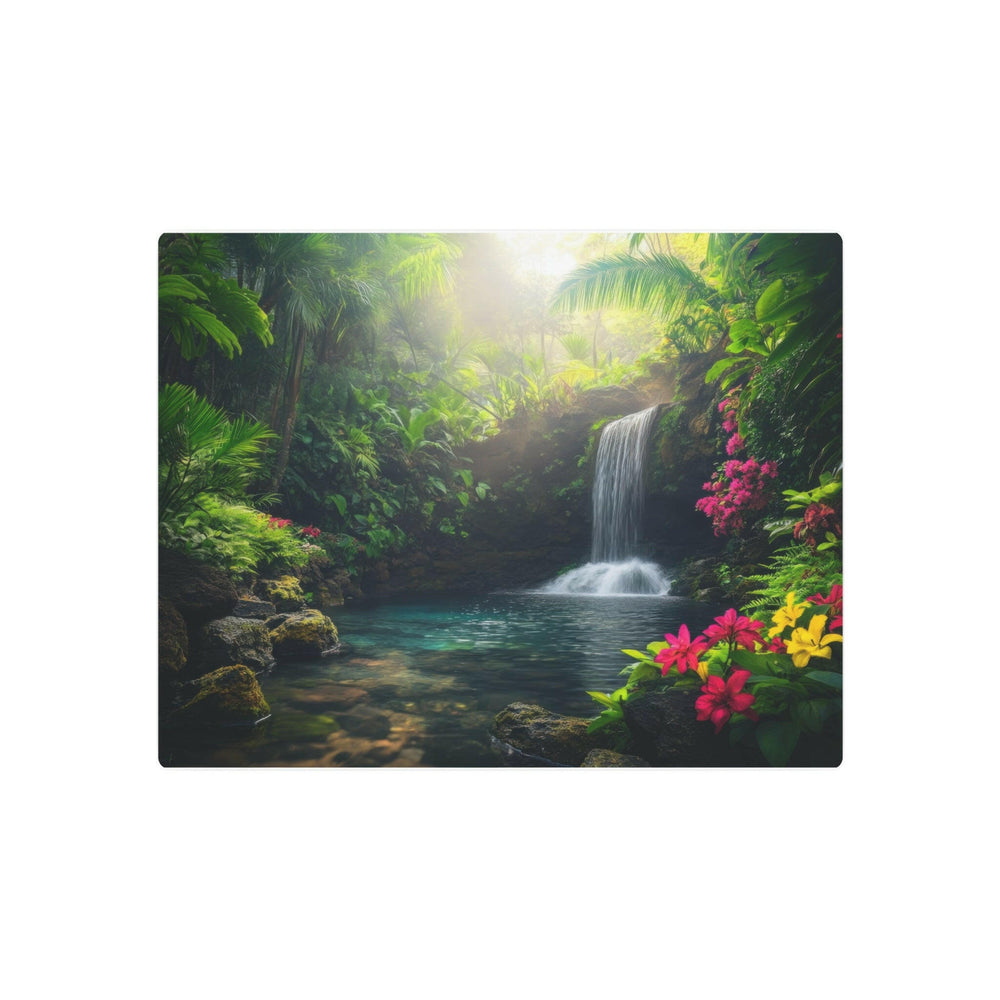 Tropical Waterfall Metal Art - Modern Oasis Sensory Design & Art Studio - Home Decor