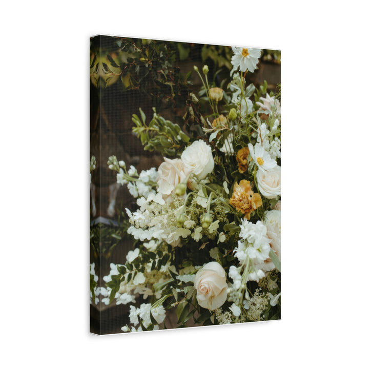 Zen White Blossom - Modern Oasis Sensory Design & Art Studio - Canvas