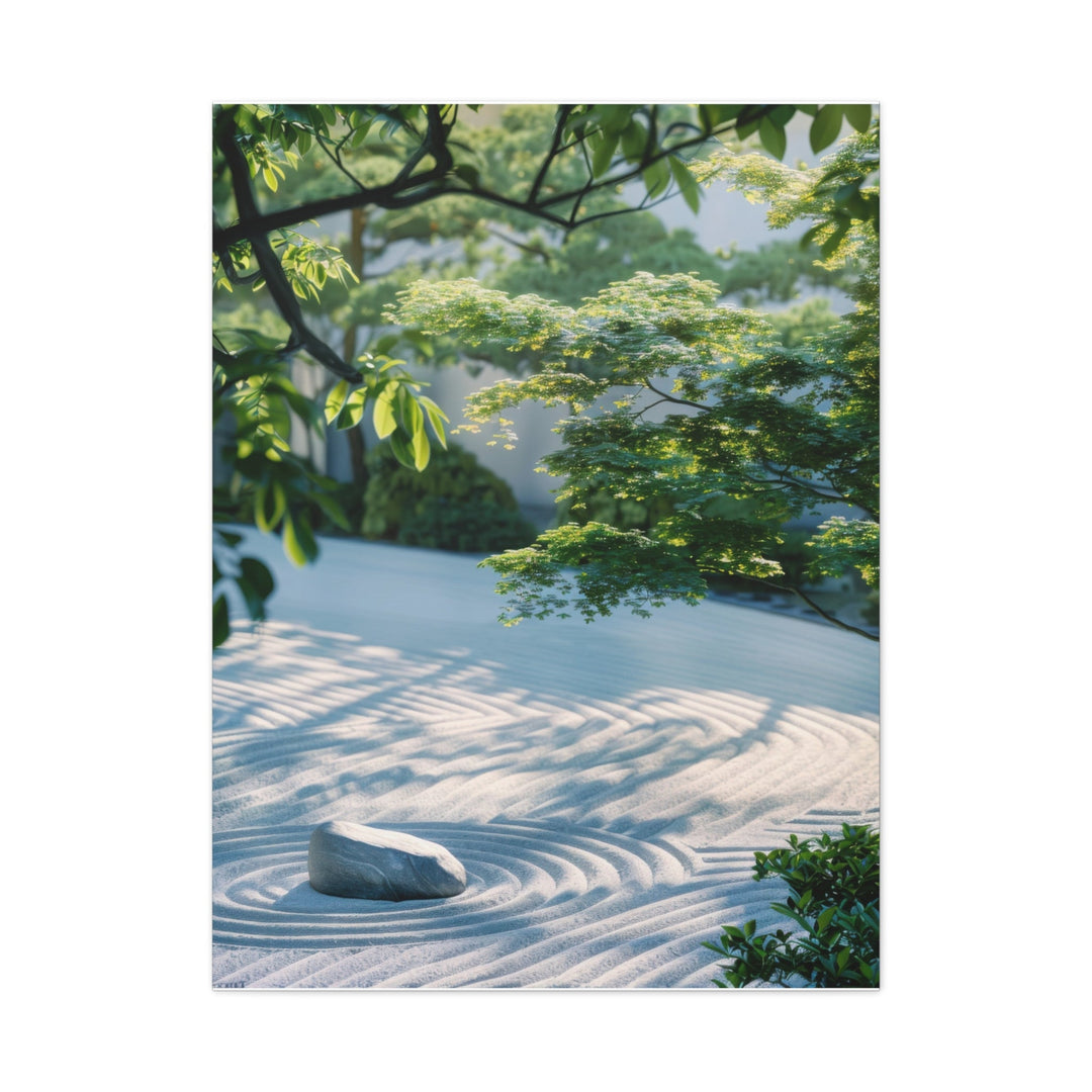 Serene Zen Garden - Modern Oasis Sensory Design & Art Studio - Canvas