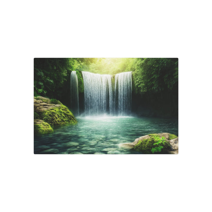 Tranquil Waterfall Metal Art - Modern Oasis Sensory Design & Art Studio - Home Decor