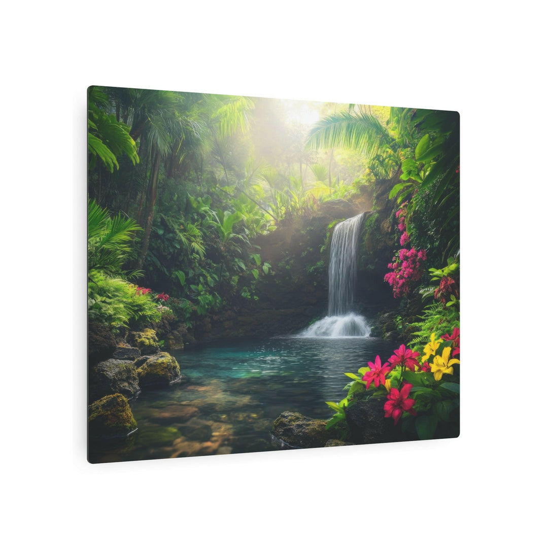 Tropical Waterfall Metal Art - Modern Oasis Sensory Design & Art Studio - Home Decor
