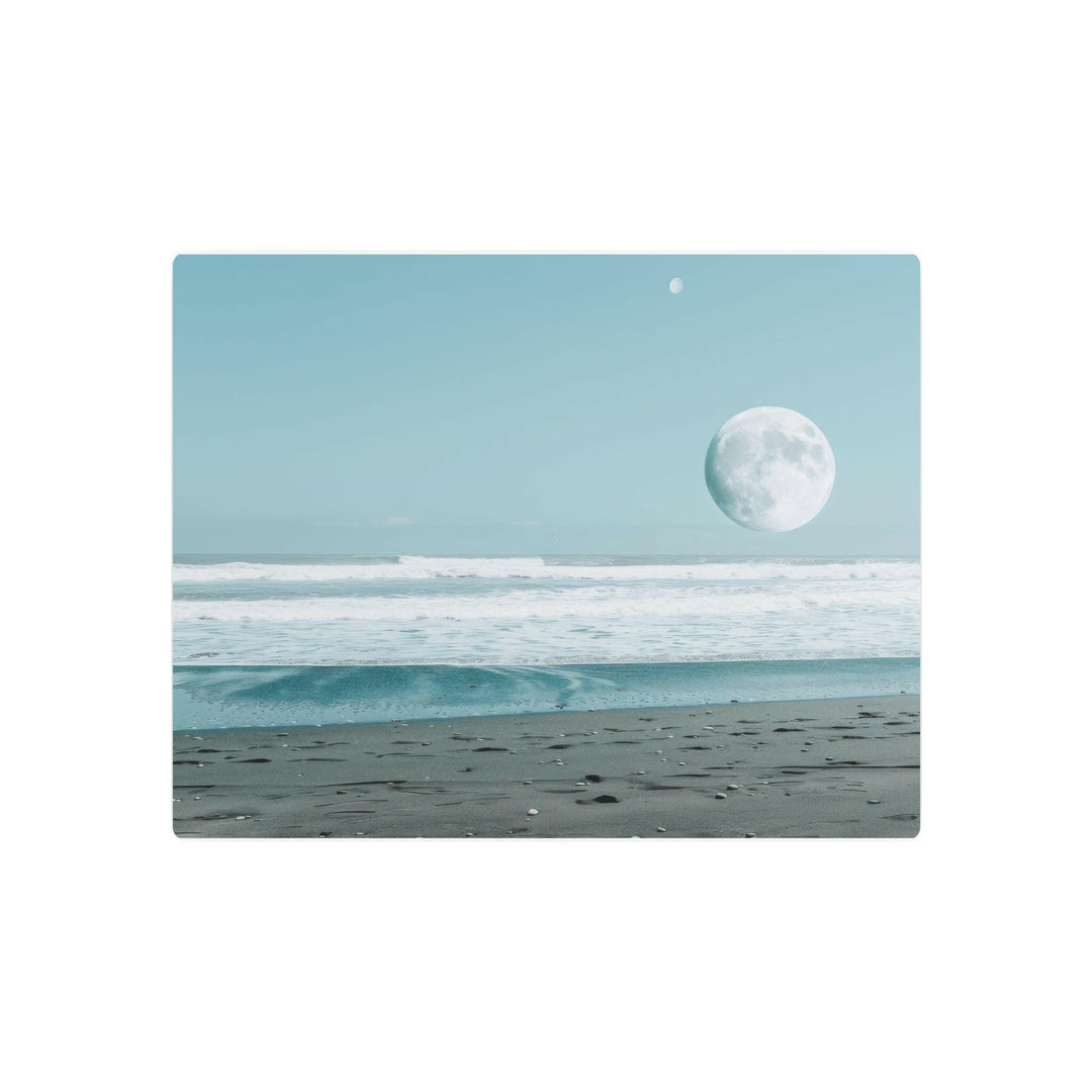 Tranquil Beach Moon Metal Art - Modern Oasis Sensory Design & Art Studio - Home Decor