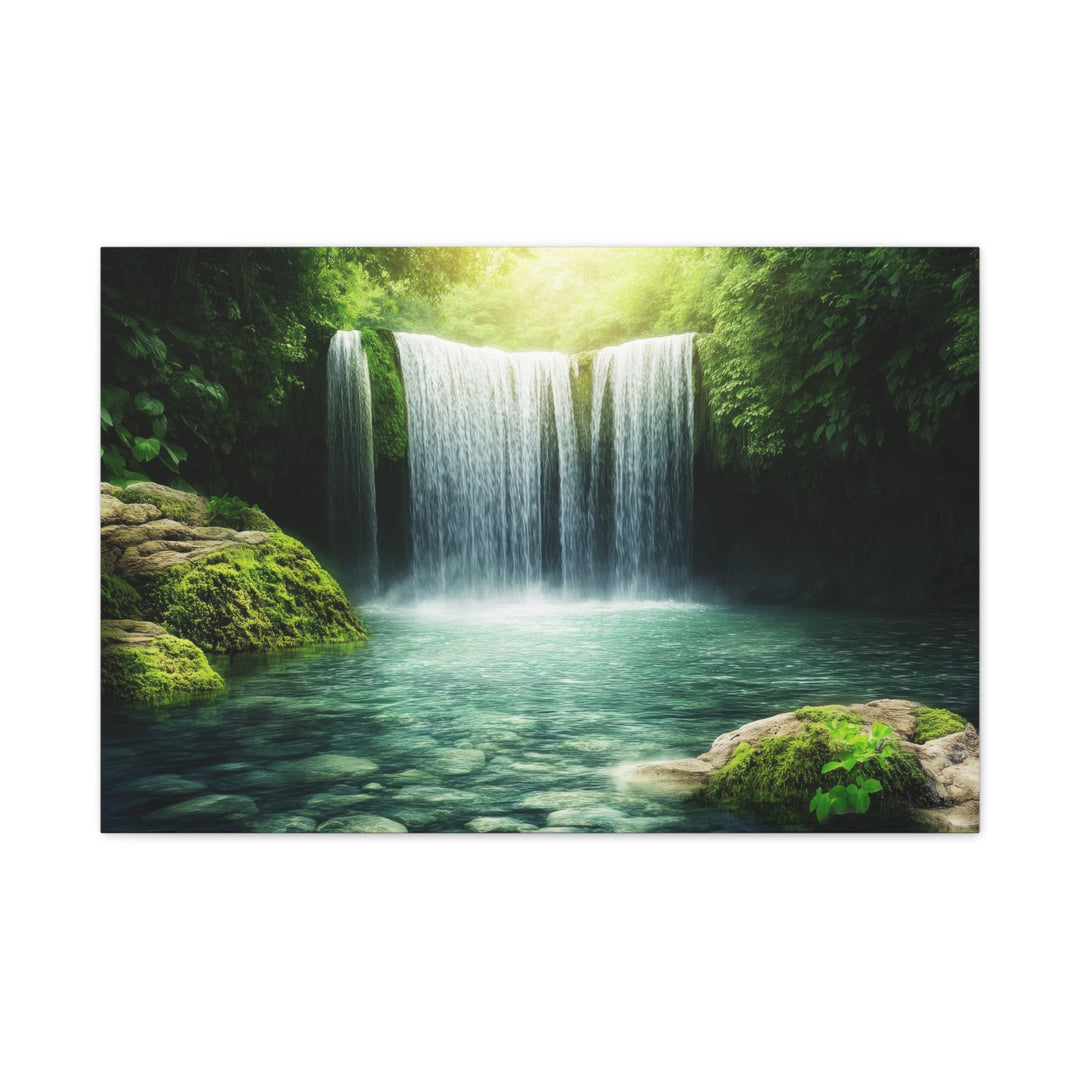 Tranquil Waterfall - Modern Oasis Sensory Design & Art Studio - Canvas