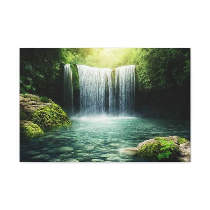 Tranquil Waterfall - Modern Oasis Sensory Design & Art Studio - Canvas