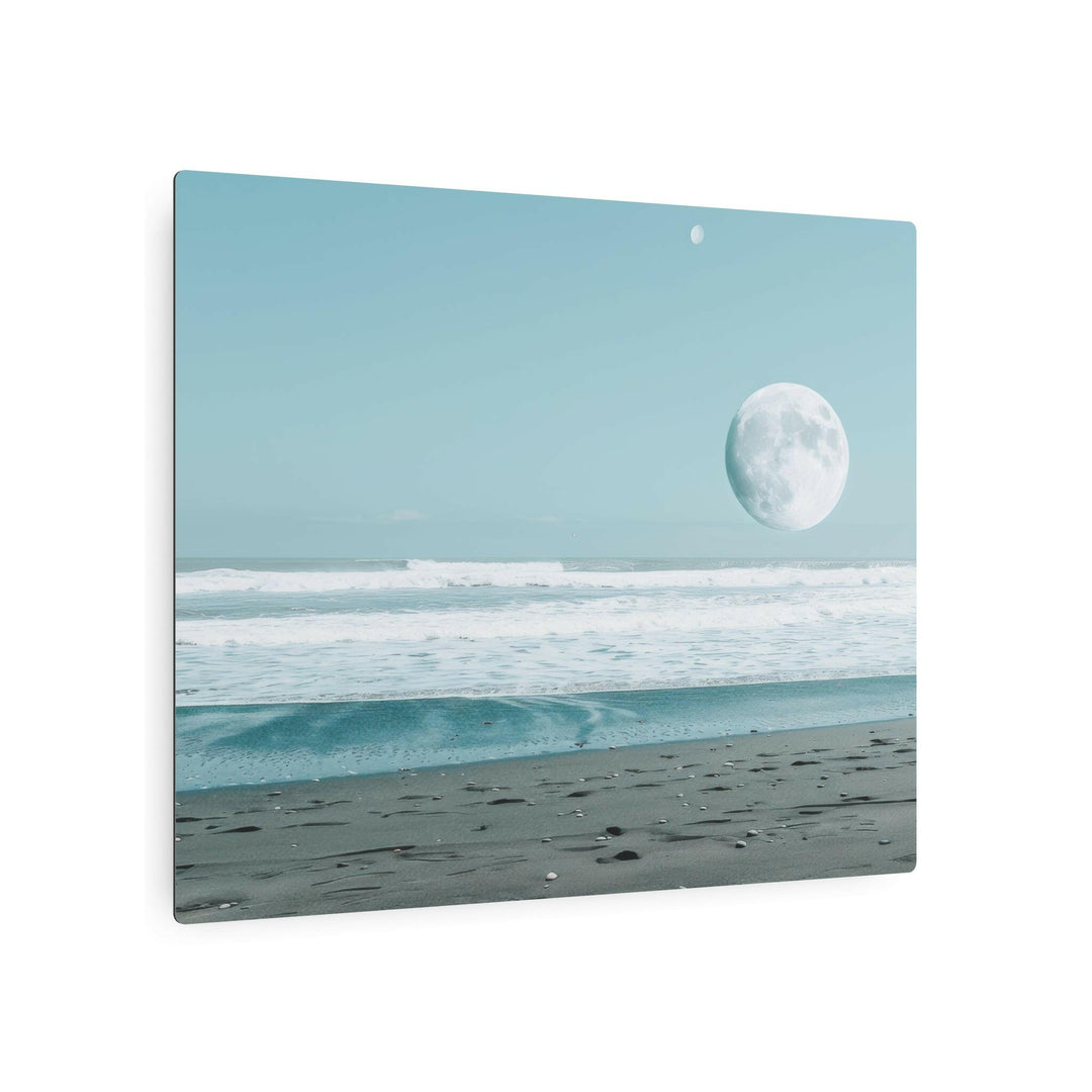 Tranquil Beach Moon Metal Art - Modern Oasis Sensory Design & Art Studio - Home Decor