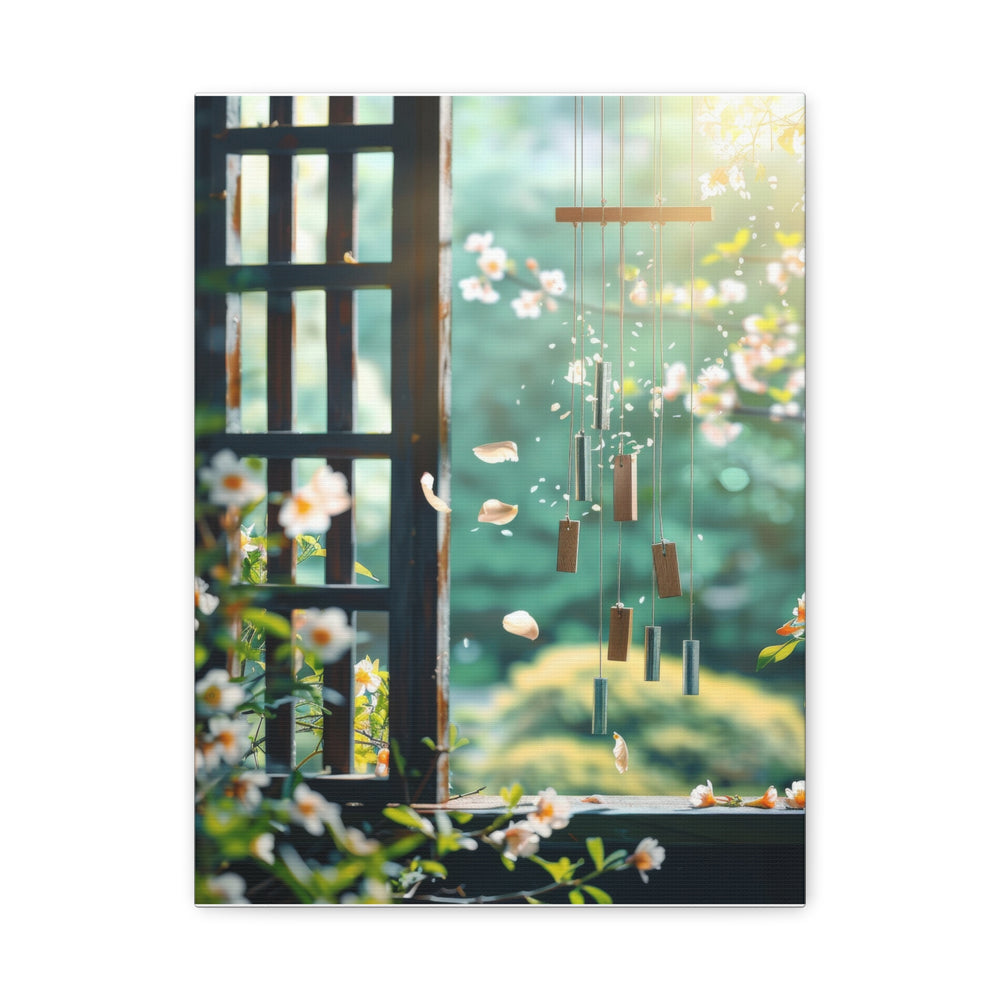 Serene Floral Chimes - Modern Oasis Sensory Design & Art Studio - Canvas