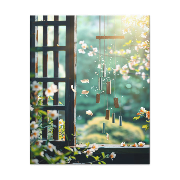 Serene Floral Chimes - Modern Oasis Sensory Design & Art Studio - Canvas
