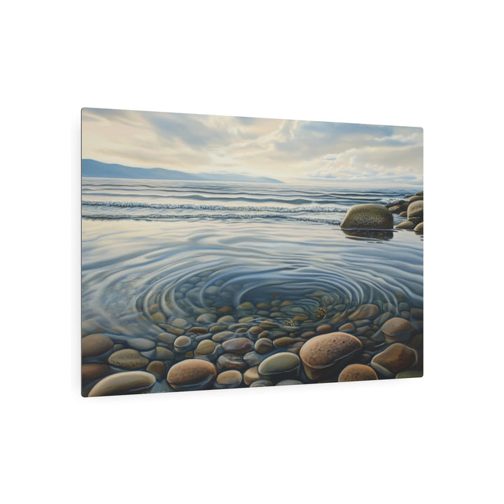 Serene Stone Waves Metal Art - Modern Oasis Sensory Design & Art Studio - Home Decor