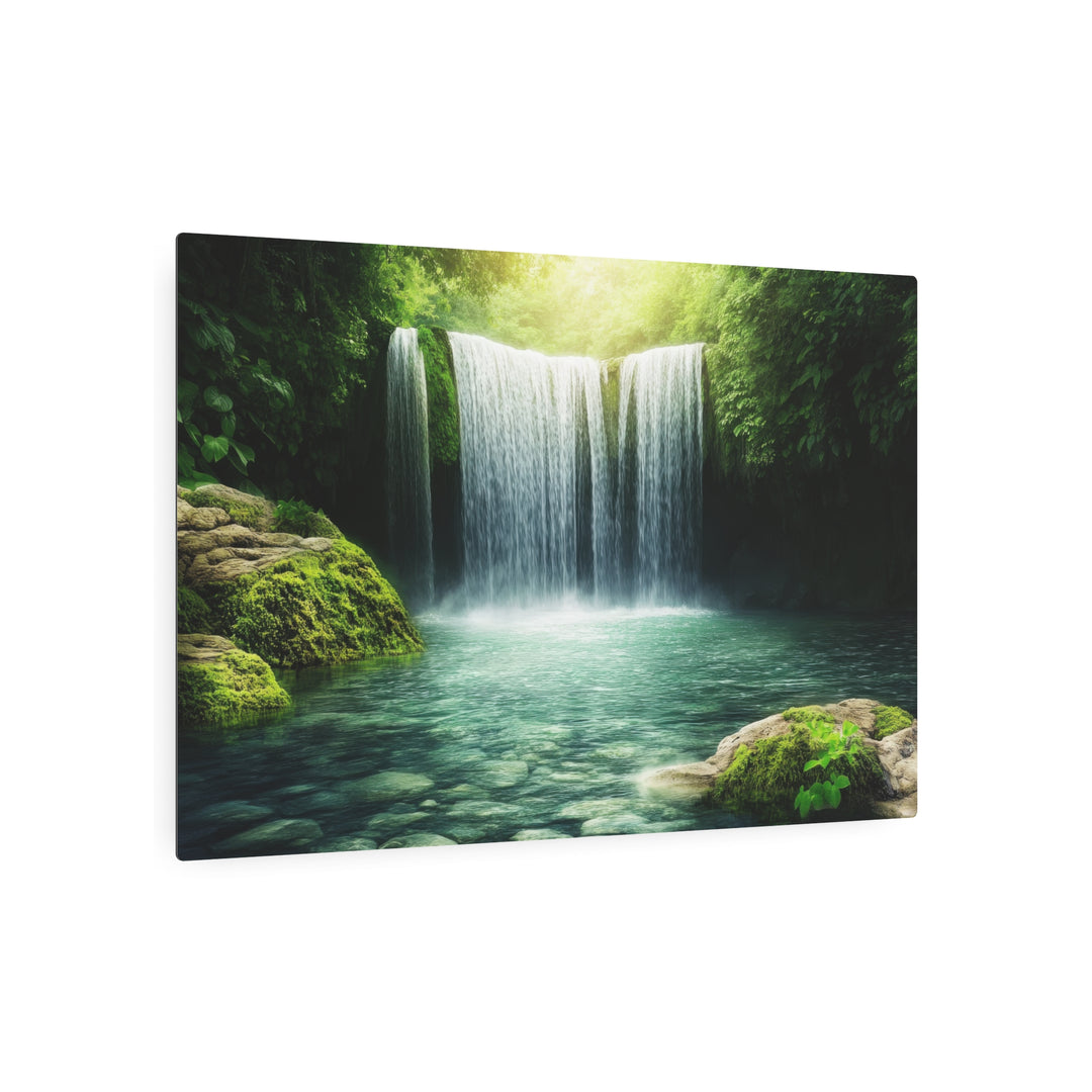 Tranquil Waterfall Metal Art - Modern Oasis Sensory Design & Art Studio - Home Decor