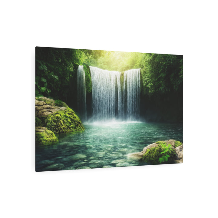 Tranquil Waterfall Metal Art - Modern Oasis Sensory Design & Art Studio - Home Decor