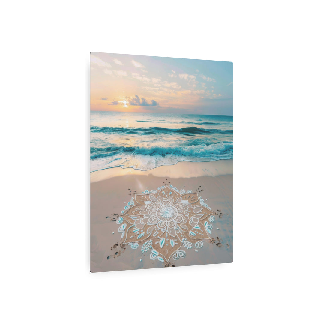Beach Mandala Metal Art - Modern Oasis Sensory Design & Art Studio - Home Decor