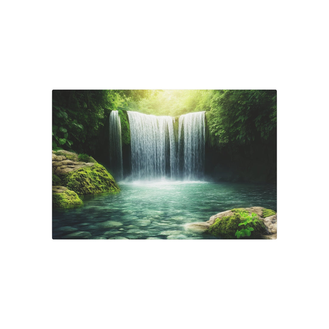 Tranquil Waterfall Metal Art - Modern Oasis Sensory Design & Art Studio - Home Decor