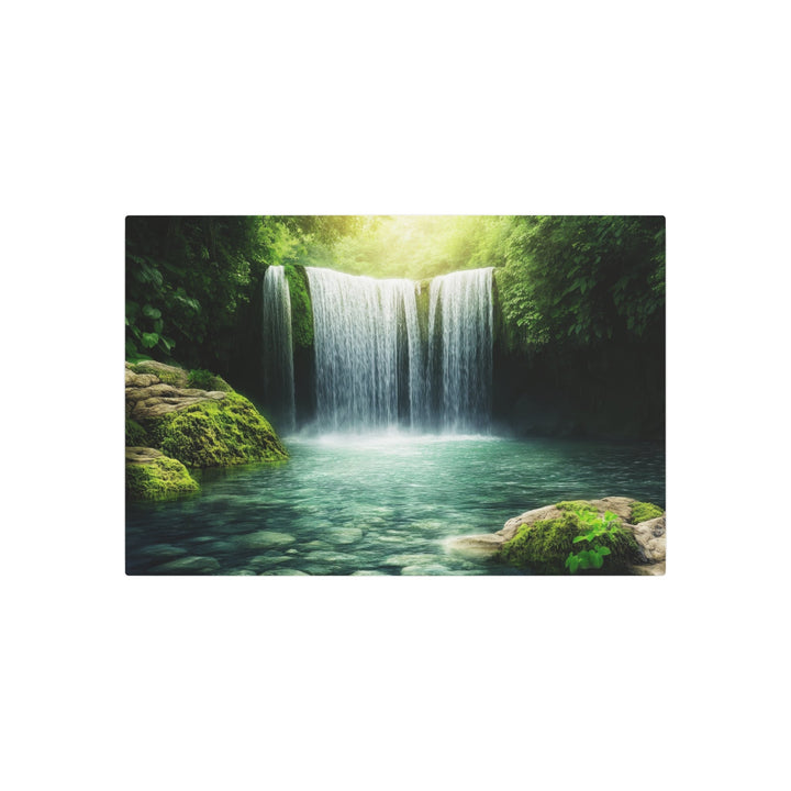 Tranquil Waterfall Metal Art - Modern Oasis Sensory Design & Art Studio - Home Decor