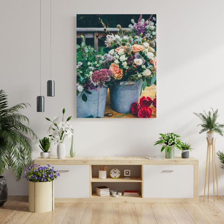 Gentle Blossoms Metal Art - Modern Oasis Sensory Design & Art Studio - Home Decor