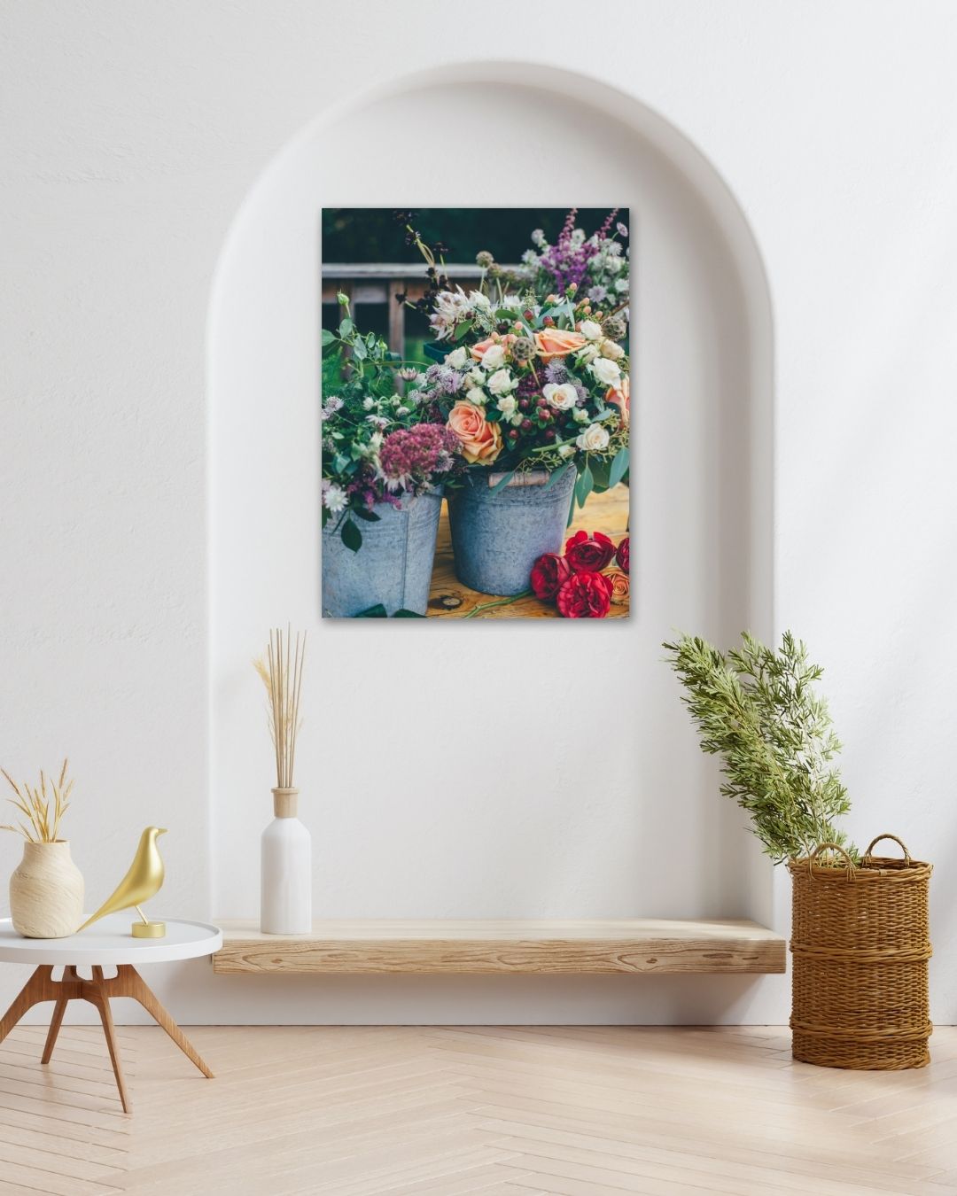 Gentle Blossoms Metal Art - Modern Oasis Sensory Design & Art Studio - Home Decor