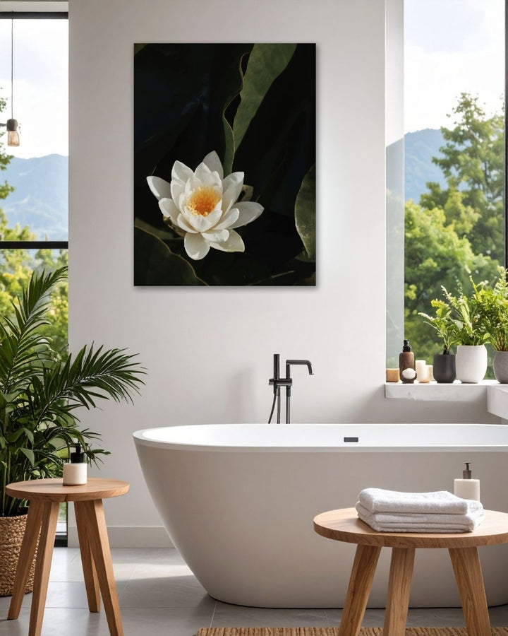 White Lotus - Modern Oasis Sensory Design & Art Studio - Canvas
