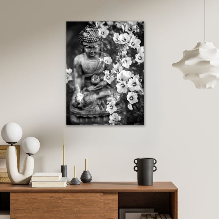 Black and White Buddha - Modern Oasis Sensory Design & Art Studio - Canvas