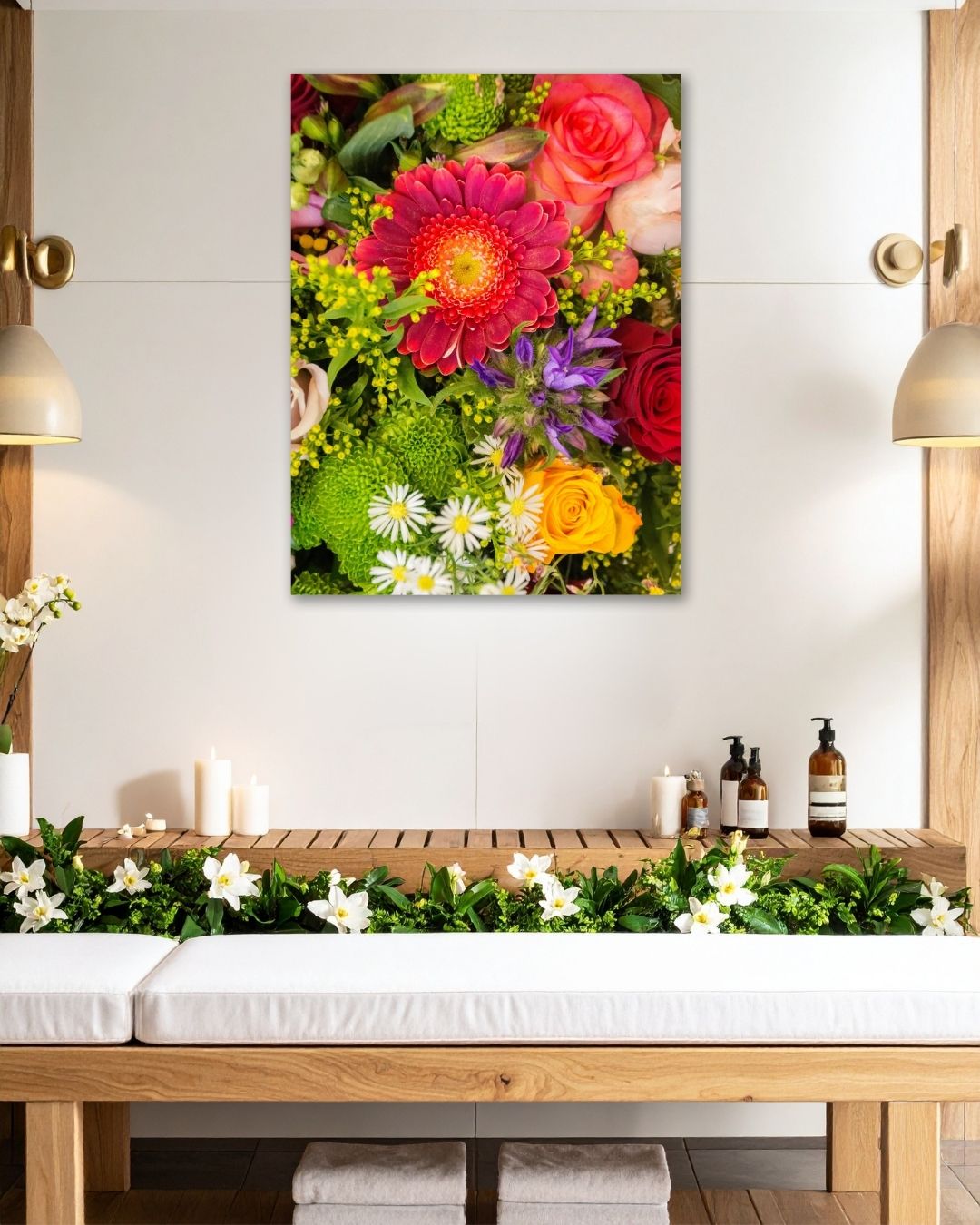 Blooming Flowers - Modern Oasis Sensory Design & Art Studio - Canvas