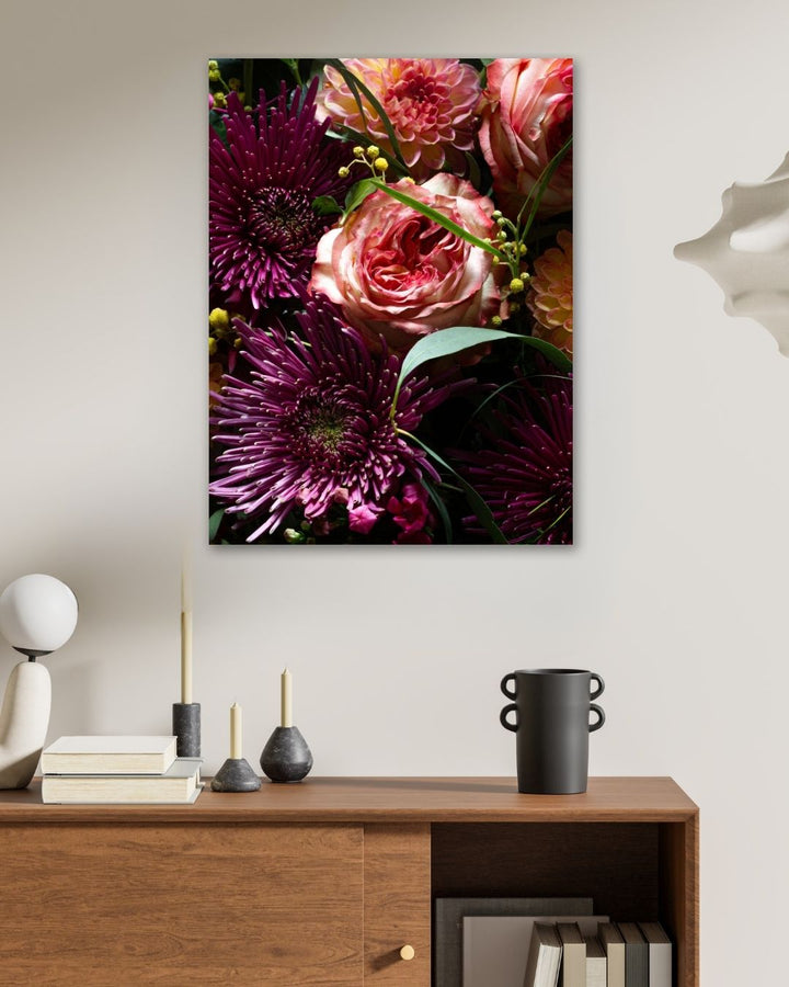 Lunar Floral Metal Art - Modern Oasis Sensory Design & Art Studio - Home Decor