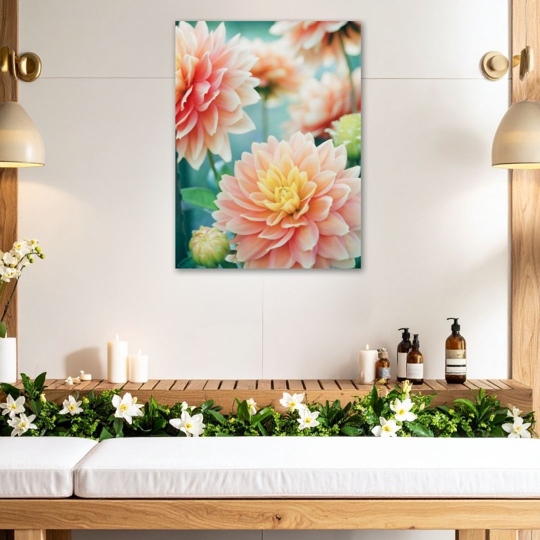 Pastel Floral Metal Art - Modern Oasis Sensory Design & Art Studio - Home Decor