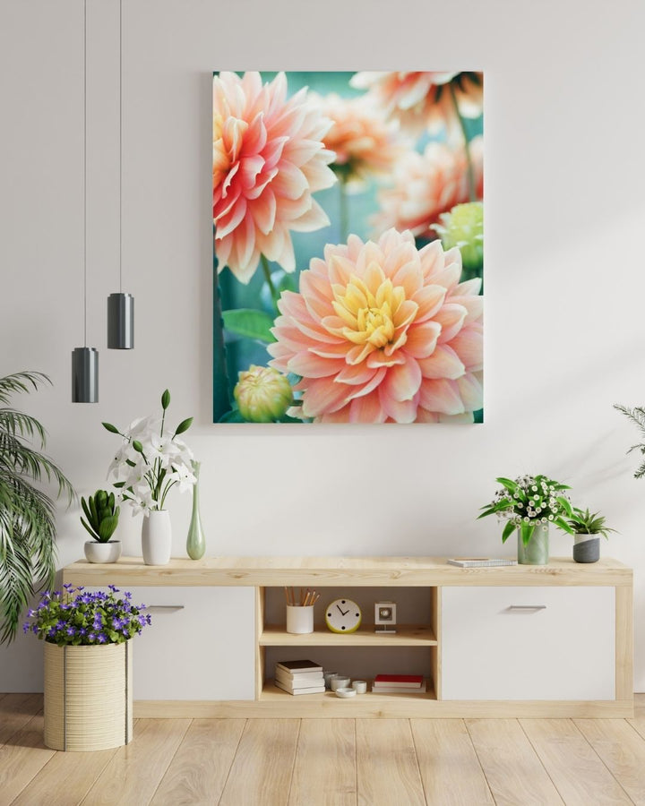 Pastel Floral - Modern Oasis Sensory Design & Art Studio - Canvas