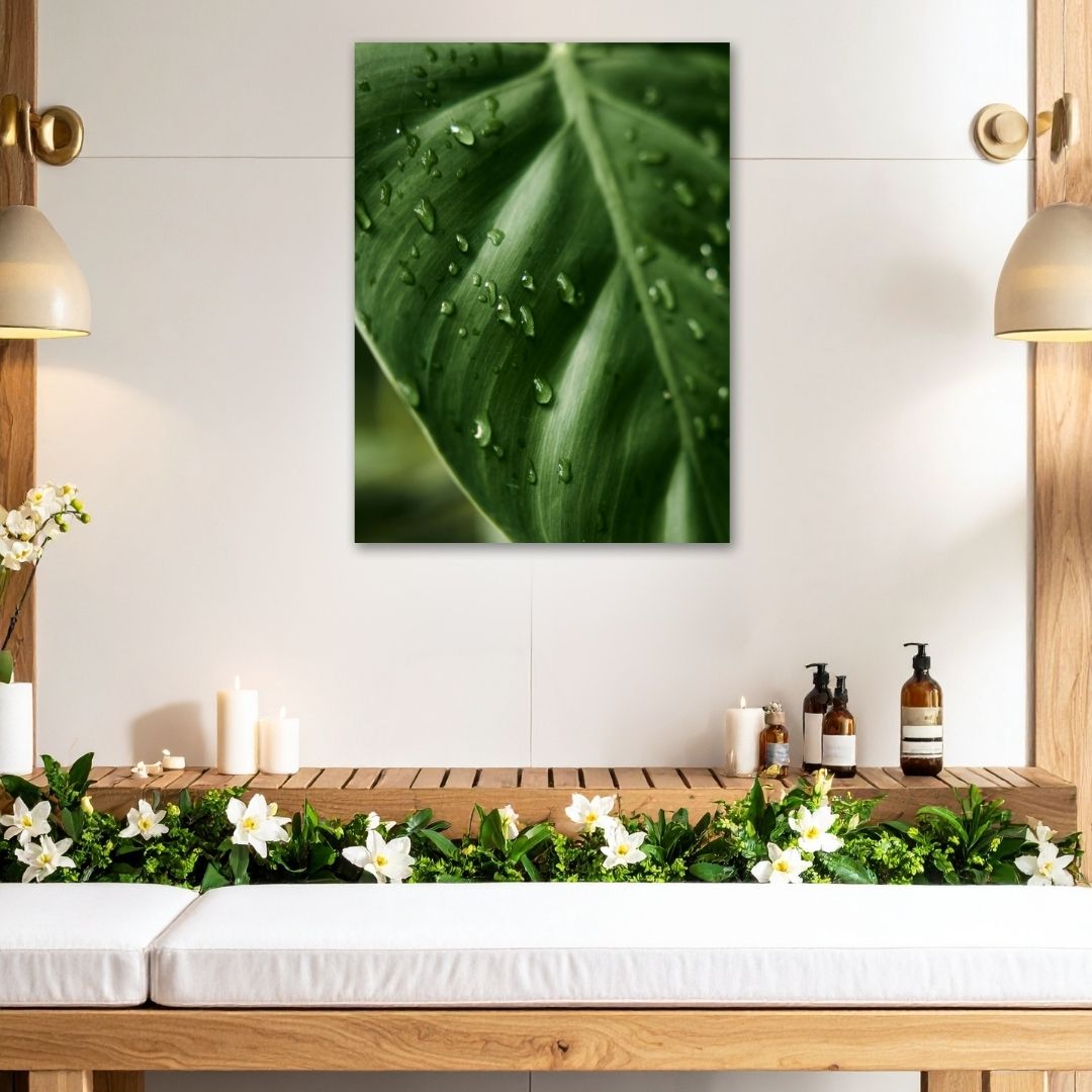 Green Leaf - Modern Oasis Sensory Design & Art Studio - Canvas